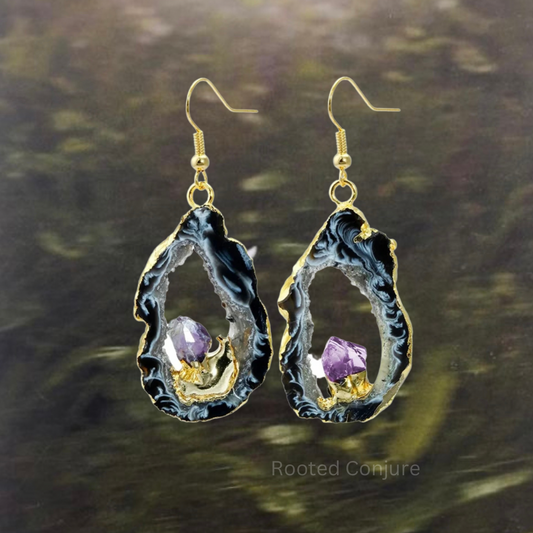 Psychic Ability Agate Earrings