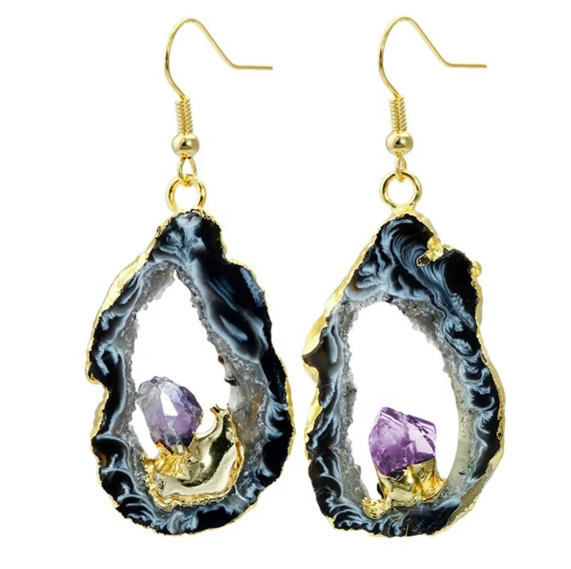 Psychic Ability Agate Earrings