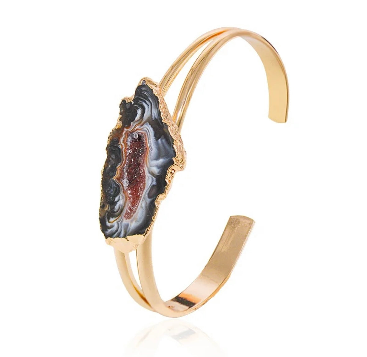 Communicate Geode Bangle Bracelet