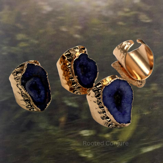 The "Shadow Work" Geode Ring